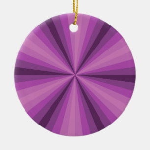 Optical Illusion Purple Ornament