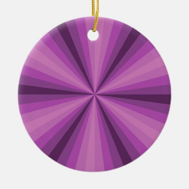 Optical Illusion Purple Ornament (Front)
