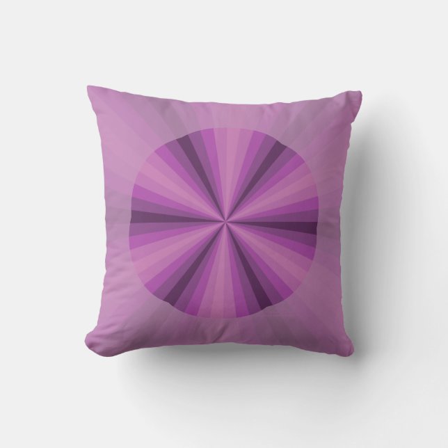 Optical Illusion Purple Pillow (Front)
