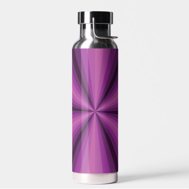 Optical Illusion Purple Water Bottle (Left)