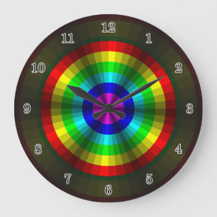 Optical Illusion Rainbow Clock