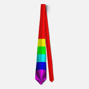 Optical Illusion Rainbow Men's Neck Tie