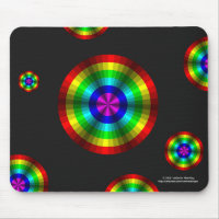 Optical Illusion Rainbow Mousepad