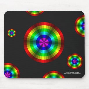 Optical Illusion Rainbow Mousepad