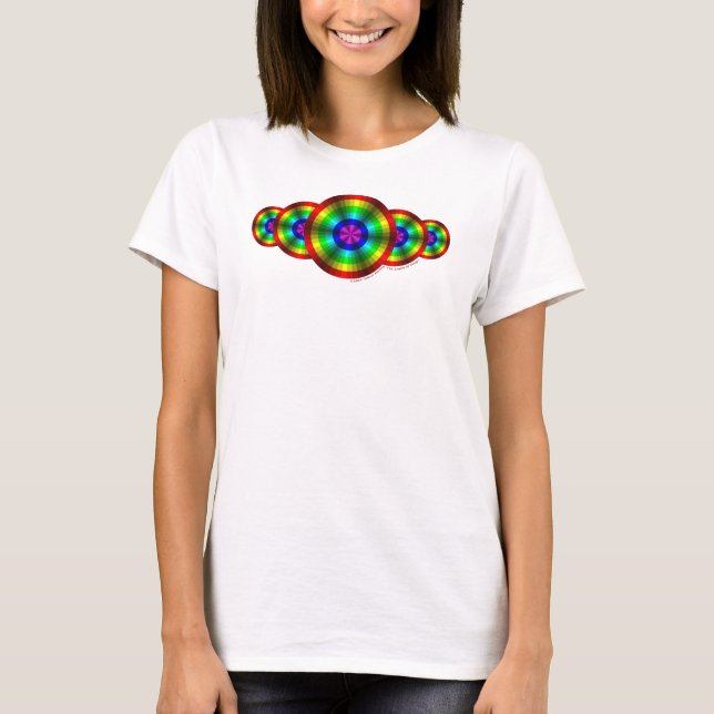 Optical Illusion Rainbow Women's Light Shirt (Front)