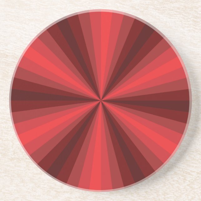 Optical Illusion Red Coaster (Front)