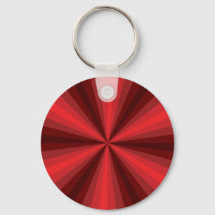 Optical Illusion Red Keychain