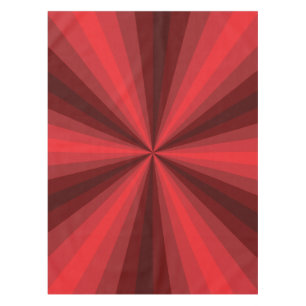 Optical Illusion Red Tablecloth