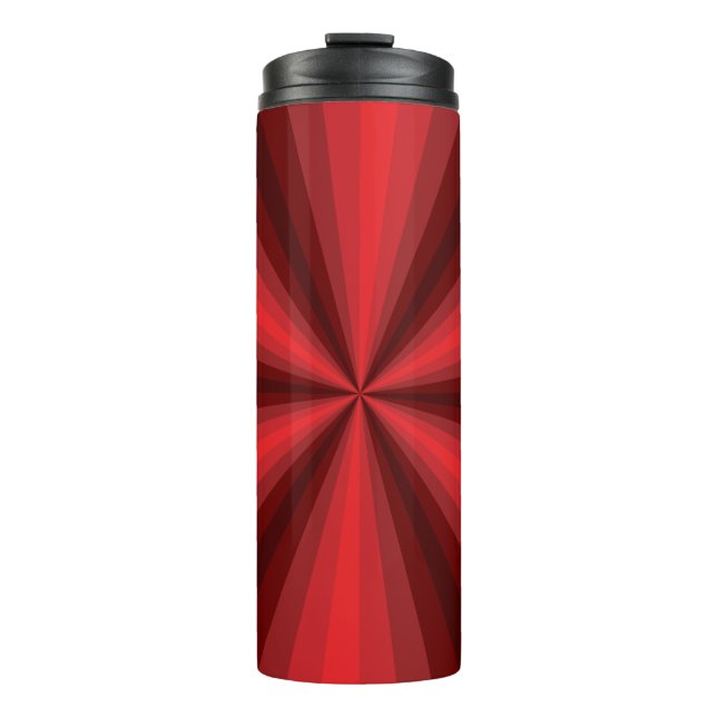 Optical Illusion Red Thermal Tumbler (Front)