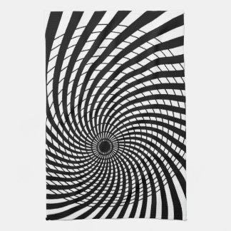 OPTICAL ILLUSION Retro Art Tea Towel