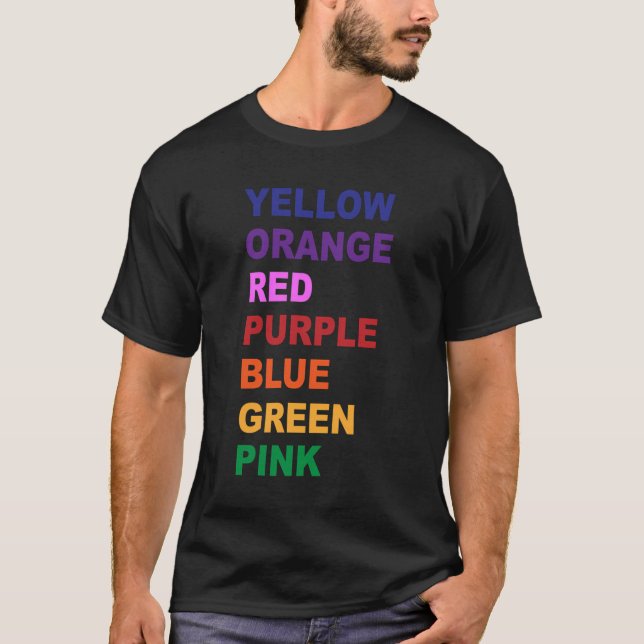 Optical Illusion Shirt - Rainbow Shirt (Front)