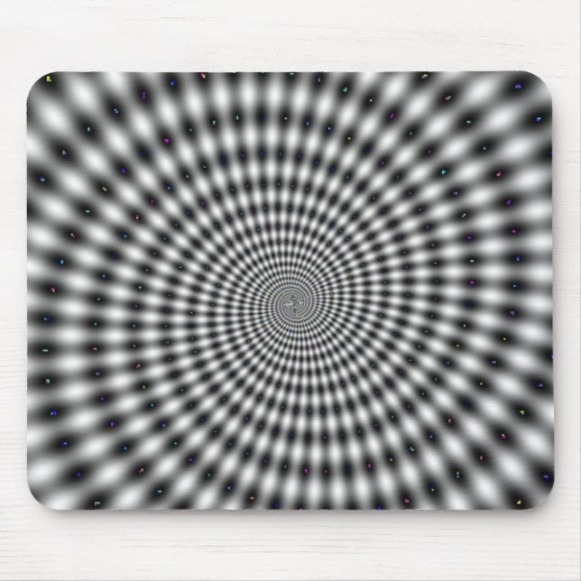 Optical illusion spiral mouse mat (Front)