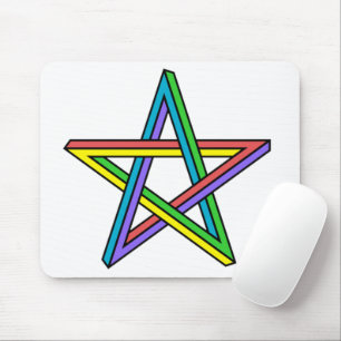 Optical illusion Star Mouse Mat