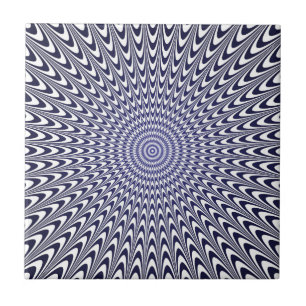 Optical illusion tile