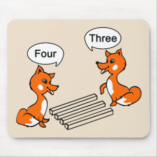 Optical illusion Trick Fox Mouse Mat