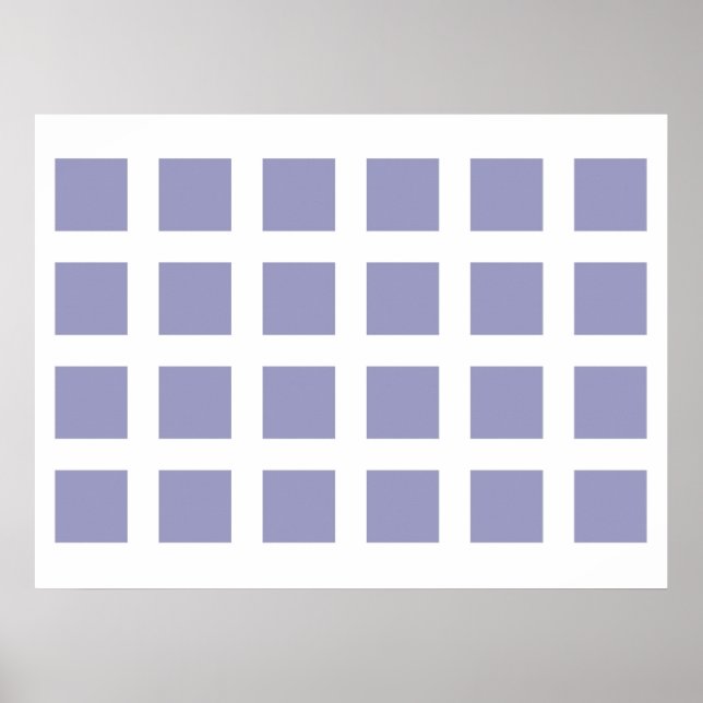 Optical Illusion Vanishing Dots Light Blue White Poster (Front)