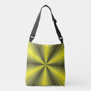 Optical Illusion Yellow All-Over-Print Bag