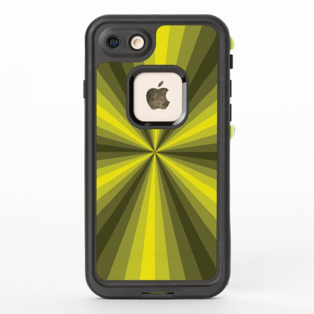 Optical Illusion Yellow Lifeproof Case (Back)