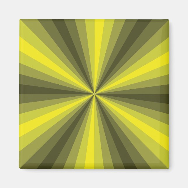 Optical Illusion Yellow Magnet (Front)