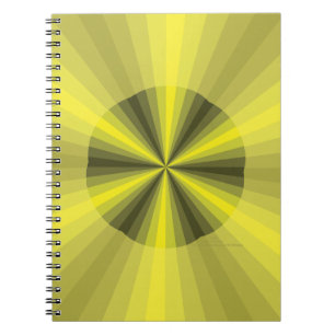 Optical Illusion Yellow Notebook