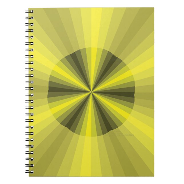 Optical Illusion Yellow Notebook (Front)