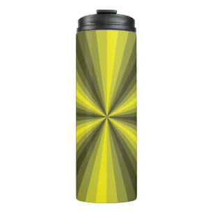 Optical Illusion Yellow Thermal Tumbler