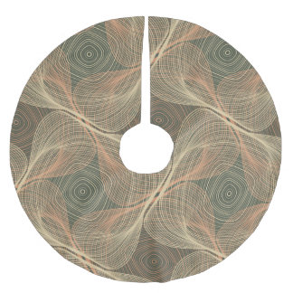 Optical Illusions: Geometric Intrigue Brushed Polyester Tree Skirt