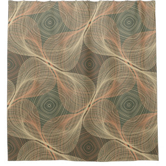 Optical Illusions: Geometric Intrigue Shower Curtain