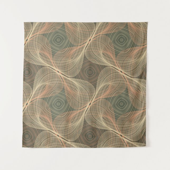 Optical Illusions: Geometric Intrigue Tapestry (Front)