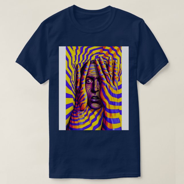 Optical Illusions Trapped T-Shirt (Design Front)