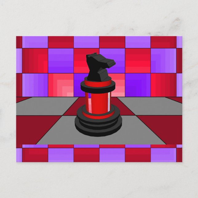Optical Knight Chess CricketDiane 2013 Postcard (Front)