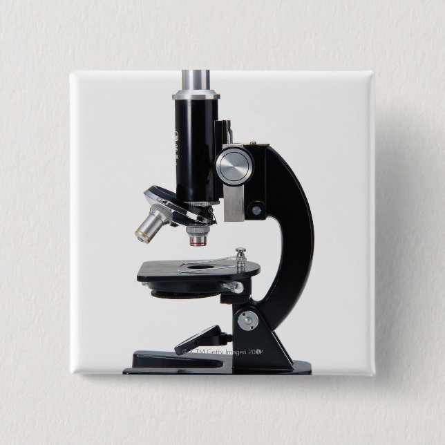 Optical Microscope 2 15 Cm Square Badge (Front)