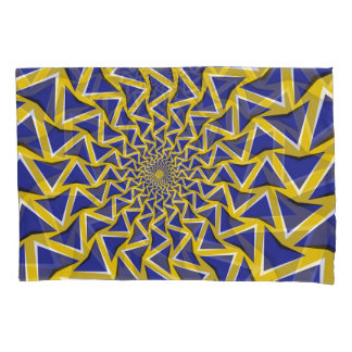 Optical Motion Illusion Circular Background Pillowcase