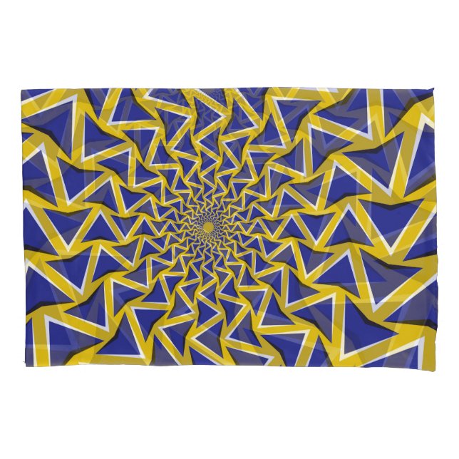 Optical Motion Illusion Circular Background Pillowcase (Front)