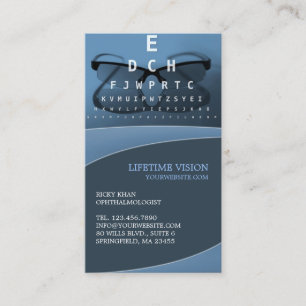 Optical Ophthalmologist Business Card