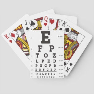 optical optometry Classic Playing Cards