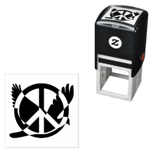 Optical Peace Dove Self-Inking Stamp
