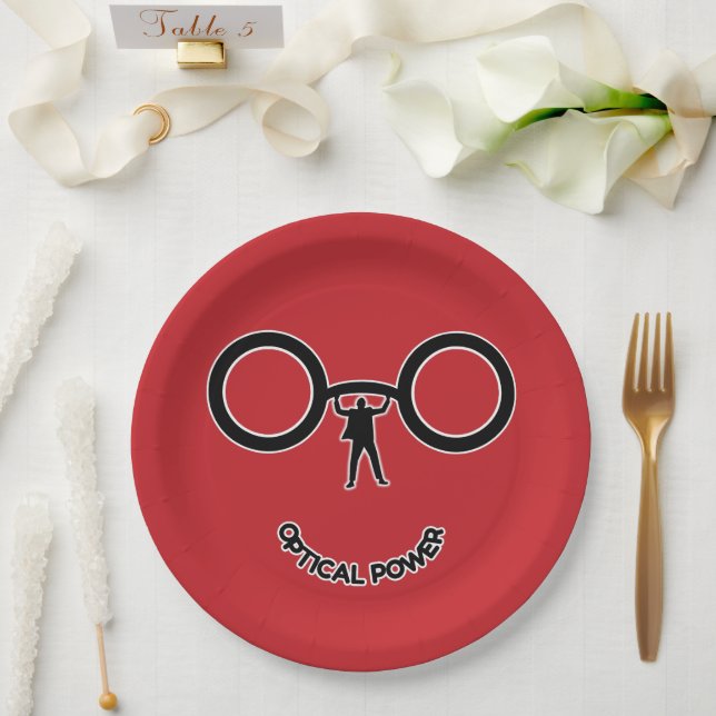 Optical Power Paper Plate (Wedding)