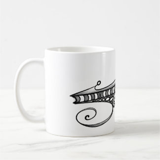 Optical space ship coffee mug