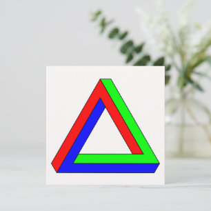 Optical Triangle illusion  Card
