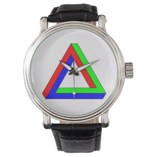 Optical Triangle illusion Watch