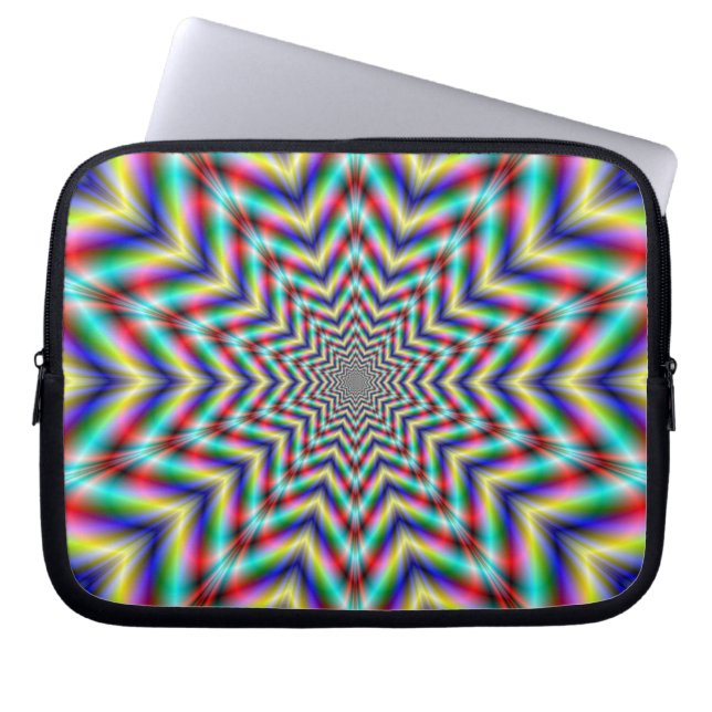 Optically Challenging Star Laptop Sleeve (Front)