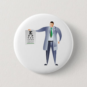 Optician 6 Cm Round Badge
