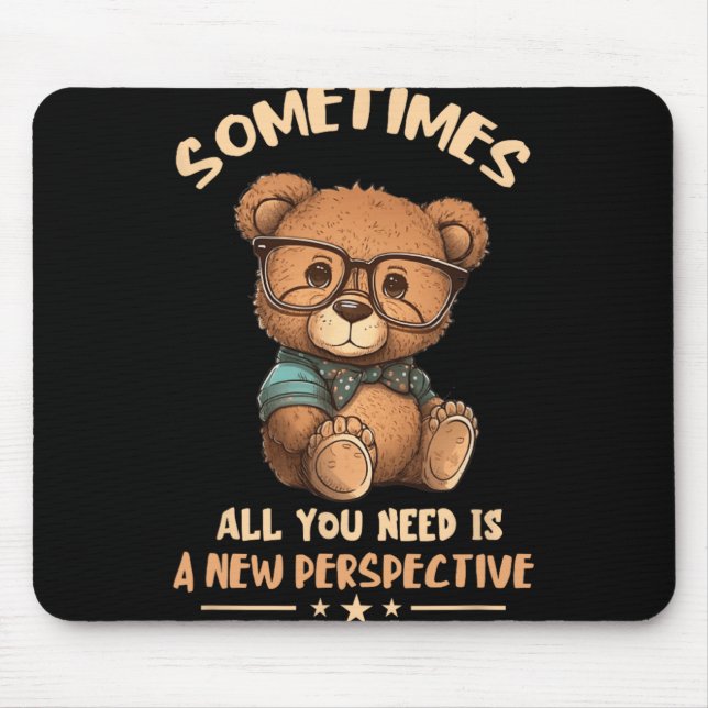 Optician Bear New Perspective Eye Doctor Ophthalmo Mouse Mat (Front)
