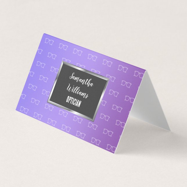 👁️ Optician Custom QR Business Card (Front)