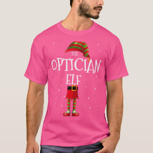 Optician Elf Group Matching Family Christmas Funny T-Shirt