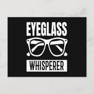 Optician Eyeglass Whisperer Glasses Postcard