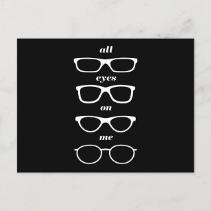 Optician Eyes On Me Optician Glasses Postcard