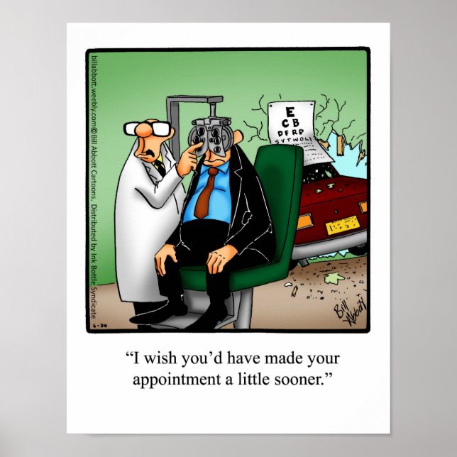 Optician Humour Poster Gift "Spectickles" (Front)