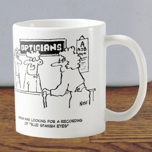 Optician is asked for "Spanish Eyes" Coffee Mug